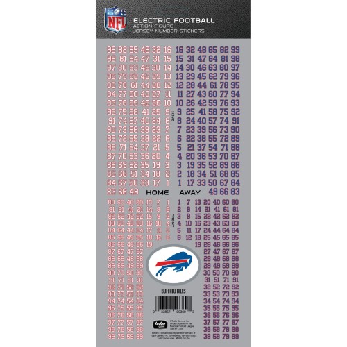 Buffalo Bills NFL Deluxe Jersey Number Set