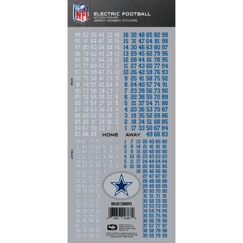 Dallas Cowboys NFL Deluxe Jersey Number Set