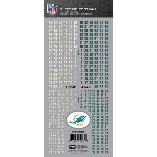 Miami Dolphins NFL Deluxe Jersey Number Set