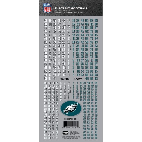 Philadelphia Eagles NFL Deluxe Jersey Number Set