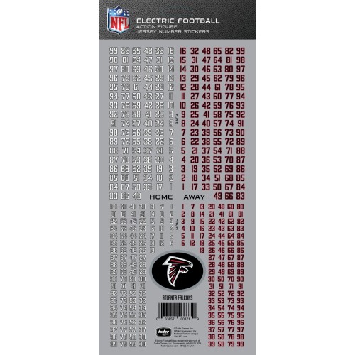 Atlanta Falcons NFL Deluxe Jersey Number Set