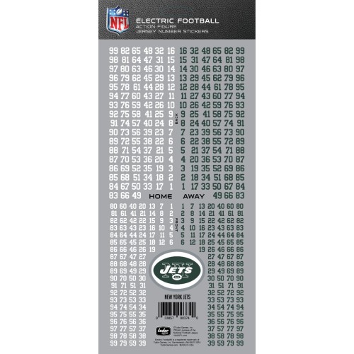 New York Jets NFL Deluxe Jersey Number Set