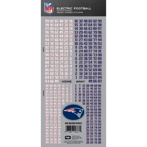 New England Patriots NFL Deluxe Jersey Number Set