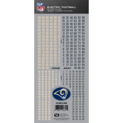 Los Angeles Rams NFL Deluxe Jersey Number Set