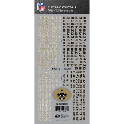 New Orleans Saints NFL Deluxe Jersey Number Set