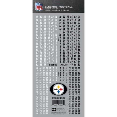 Pittsburgh Steelers NFL Deluxe Jersey Number Set