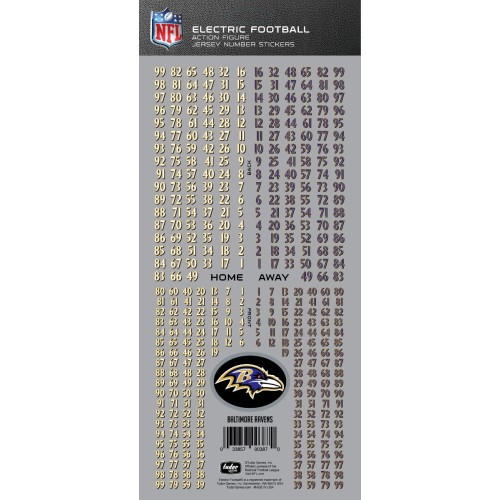 Baltimore Ravens NFL Deluxe Jersey Number Set