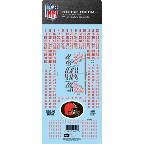 Cleveland Browns Dark Uniform NFL Water Slide Decal Set