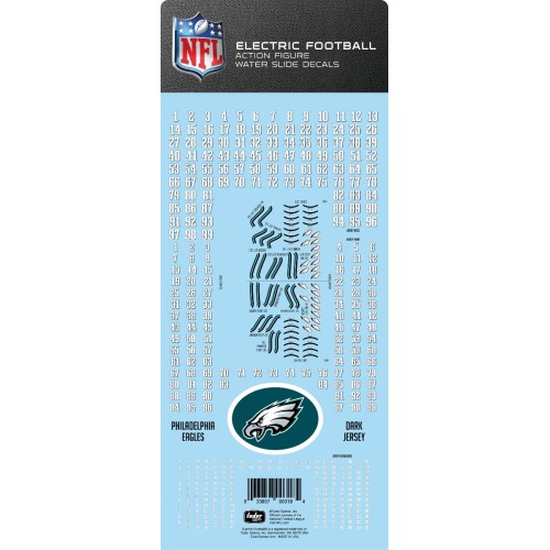 Philadelphia Eagles Dark Uniform NFL Water Slide Decal Set