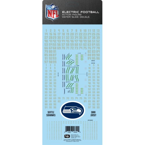 Seattle Seahawks Dark Uniform NFL Water Slide Decal Set