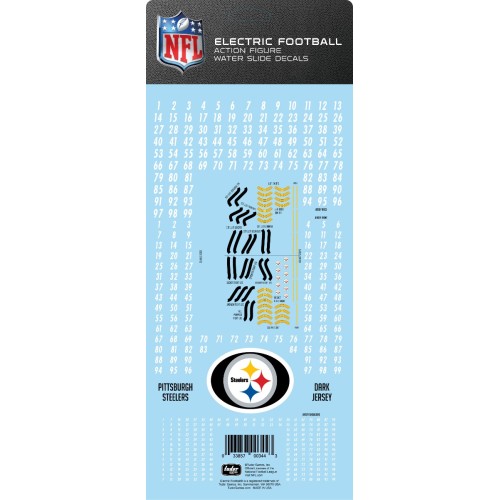 Pittsburgh Steelers Dark Uniform NFL Water Slide Decal Set