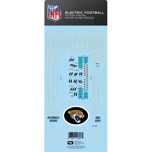 Jacksonville Jaguars Dark Uniform NFL Water Slide Decal Set