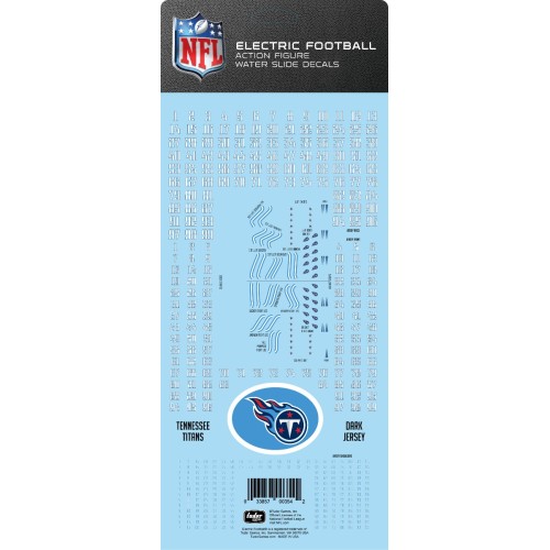 Tennessee Titans Dark Uniform NFL Water Slide Decal Set