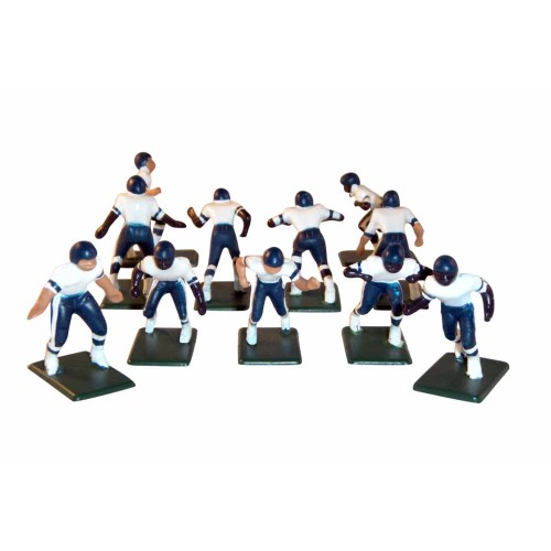 Electric Football 11 Reg Size Men in Navy White Stripe Away Uniform (7-01-W) - Painted Players