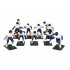 Electric Football 11 Reg Size Men in Navy White Stripe Away Uniform (7-01-W) - Painted Players