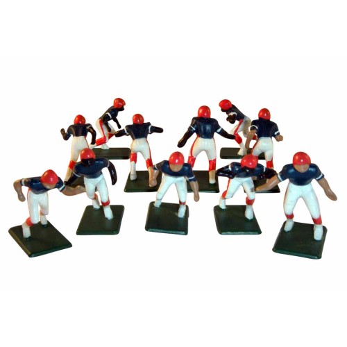 Electric Football 11 Reg Size Men in Navy Red Home Uniform (7-03-D) - Painted Players