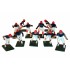 Electric Football 11 Reg Size Men in Navy Red Home Uniform (7-03-D) - Painted Players