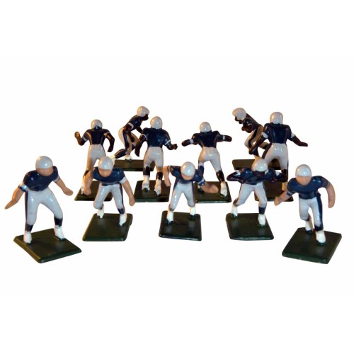 Electric Football 11 Reg Size Men in Grey Blue Home Uniform  (7-21-D) - Painted Players