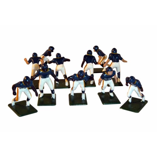 Electric Football 11 Reg Size Men in Dark Blue Home Uniform  (7-23-D) - Painted Players