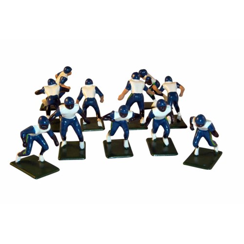 Electric Football 11 Reg Size Men in Blue Green Away Uniform  (7-26-W) - Painted Players