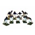 Electric Football 11 Reg Size Men in Purple White Black Home Uniform (7-31-D) - Painted Players