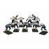 Electric Football 11 Reg Size Men in Navy Light Blue Away Uniform  (7-32-W) - Painted Players