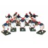 Electric Football 67 Big Men 11 in Navy Red Home Uniform (677-03-D) - Painted Players