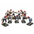 Electric Football 67 Big Men 11 in Navy Red Away Uniform (677-03-W) - Painted Players