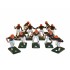 Electric Football 67 Big Men 11 in Brown Orange Home Uniform (677-05-D) - Painted Players