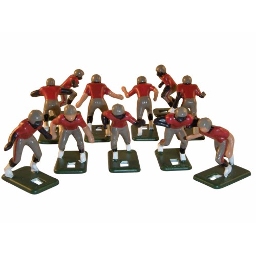 Electric Football 67 Big Men 11 in Tan Red Black Home Uniform (677-06-D) - Painted Players