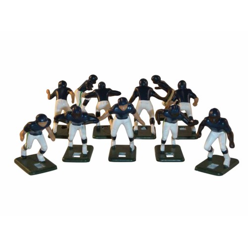 Electric Football 67 Big Men 11 in Green Navy Blue Home Uniform (677-26-D) - Painted Players