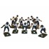 Electric Football 67 Big Men 11 in Blue Green Away Uniform (677-26-W) - Painted Players