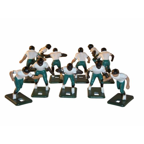 Electric Football 67 Big Men 11 in Teal Black White Away Uniform (677-29-W) - Painted Players