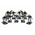 Electric Football 67 Big Men 11 in Grey Light Blue Black Home Uniform (677-30-D) - Painted Players