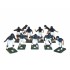 Electric Football 67 Big Men 11 in Blue White Home Uniform (677-33-D) - Painted Players