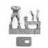 Electric Football Action Figures - Set of 11 in White