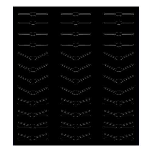 All-Era Black Chin Strap Set of 36 in 3 Styles