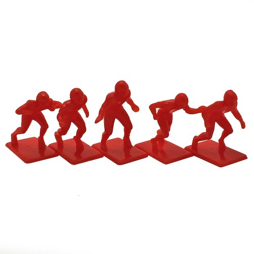 "Older" Football Action Figures, Set of 11 Red, Unpainted 