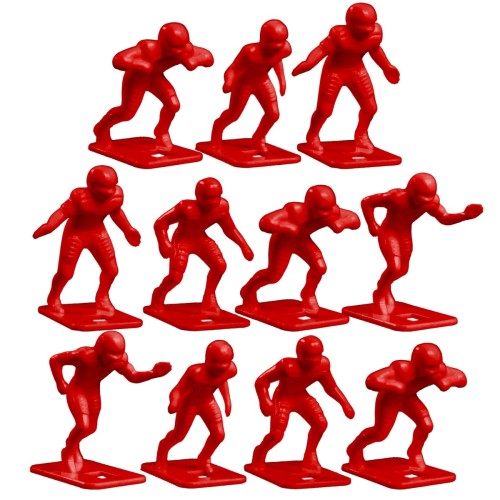 Electric Football Action Figures - Set of 11 in Red