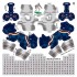 Chicago Bears NFL Away Uni-Forms, 11 Player Action Figure Kit, Primary 2002-