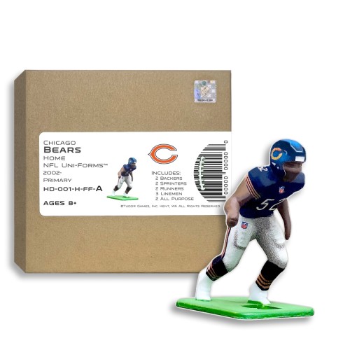 Chicago Bears NFL Home Uni-Forms, 11 Player Action Figure Kit, Primary 2002-