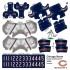 Chicago Bears NFL Home Uni-Forms, 11 Player Action Figure Kit, Primary 2002-