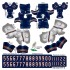 Chicago Bears NFL Home Uni-Forms, 11 Player Action Figure Kit, Primary 2002-