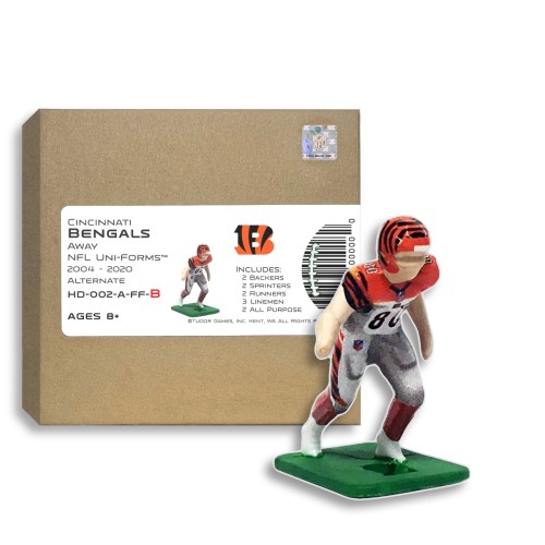 Cincinnati Bengals NFL Away Uni-Forms, 11 Player Action Figure Kit, Primary 2004-2020