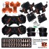 Cincinnati Bengals NFL Home Uni-Forms, 11 Player Action Figure Kit, Primary 2021-2023