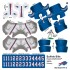 Buffalo Bills NFL Home Uni-Forms, 11 Player Action Figure Kit, Primary 2011-