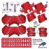 Buffalo Bills NFL Home Uni-Forms, 11 Player Action Figure Kit, Color Rush 2015-