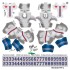 Buffalo Bills NFL Home Uni-Forms, 11 Player Action Figure Kit, Classic 2021-