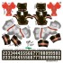 Cleveland Browns NFL Home Uni-Forms, 11 Player Action Figure Kit, Primary 2020-