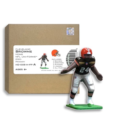 Cleveland Browns NFL Home Uni-Forms, 11 Player Action Figure Kit, Primary 2020-